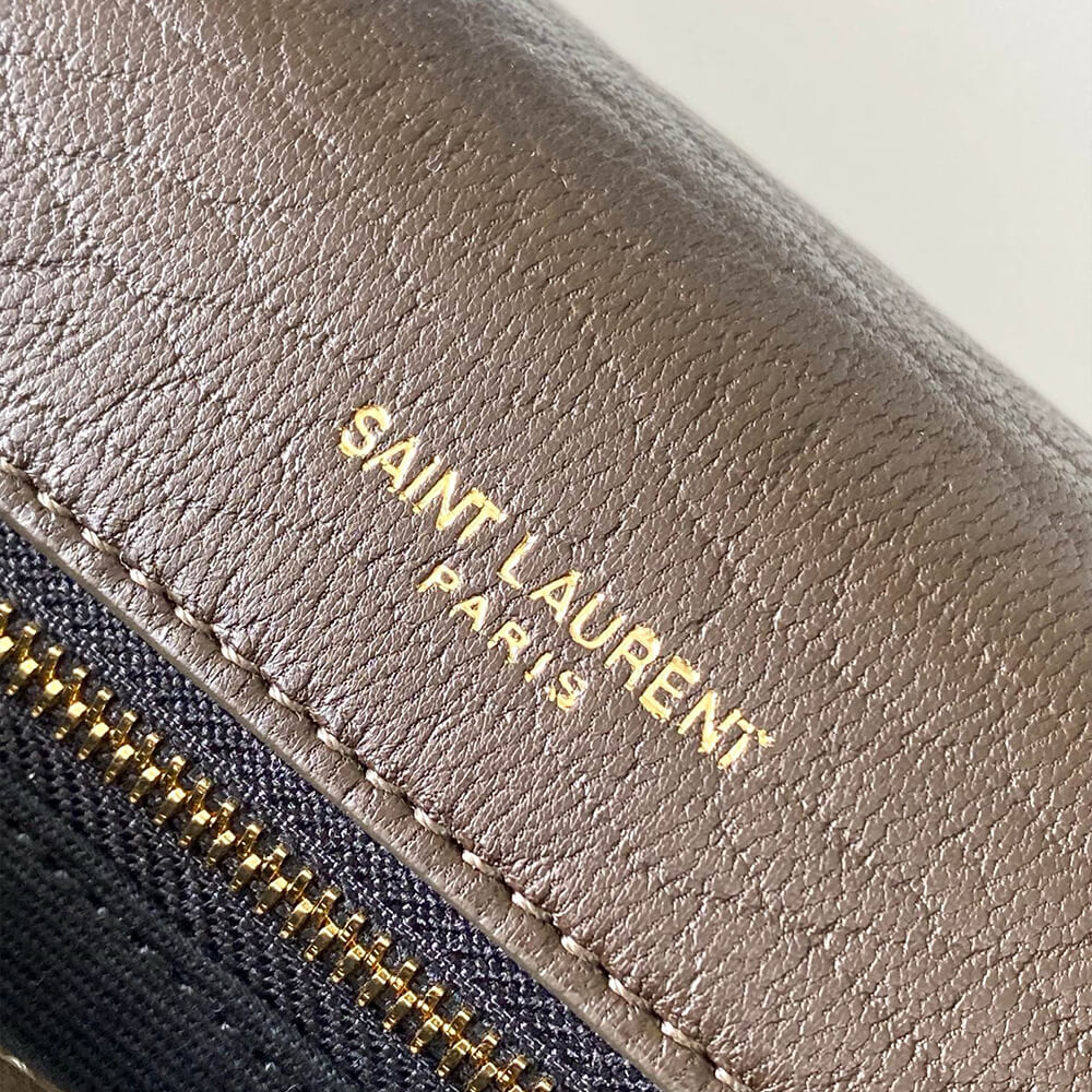 YSL Calypso large in grained lambskin
