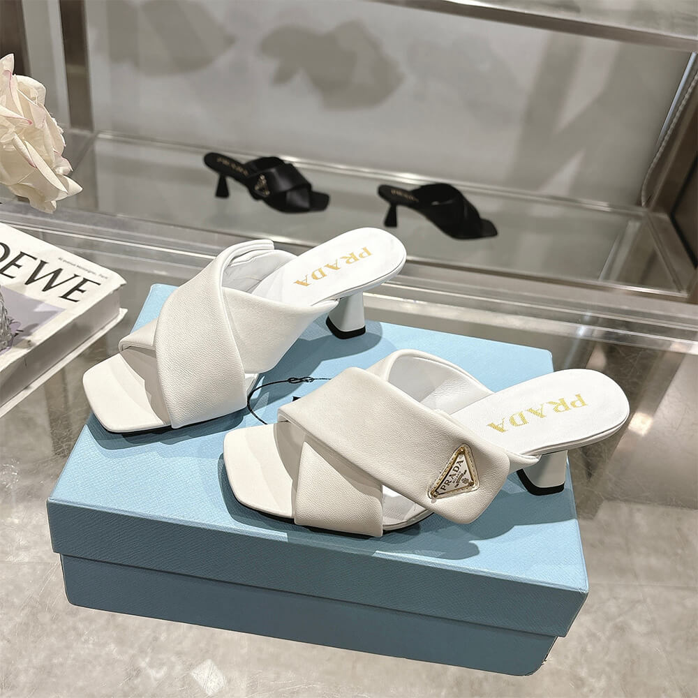 Prada Padded nappa leather sandals
