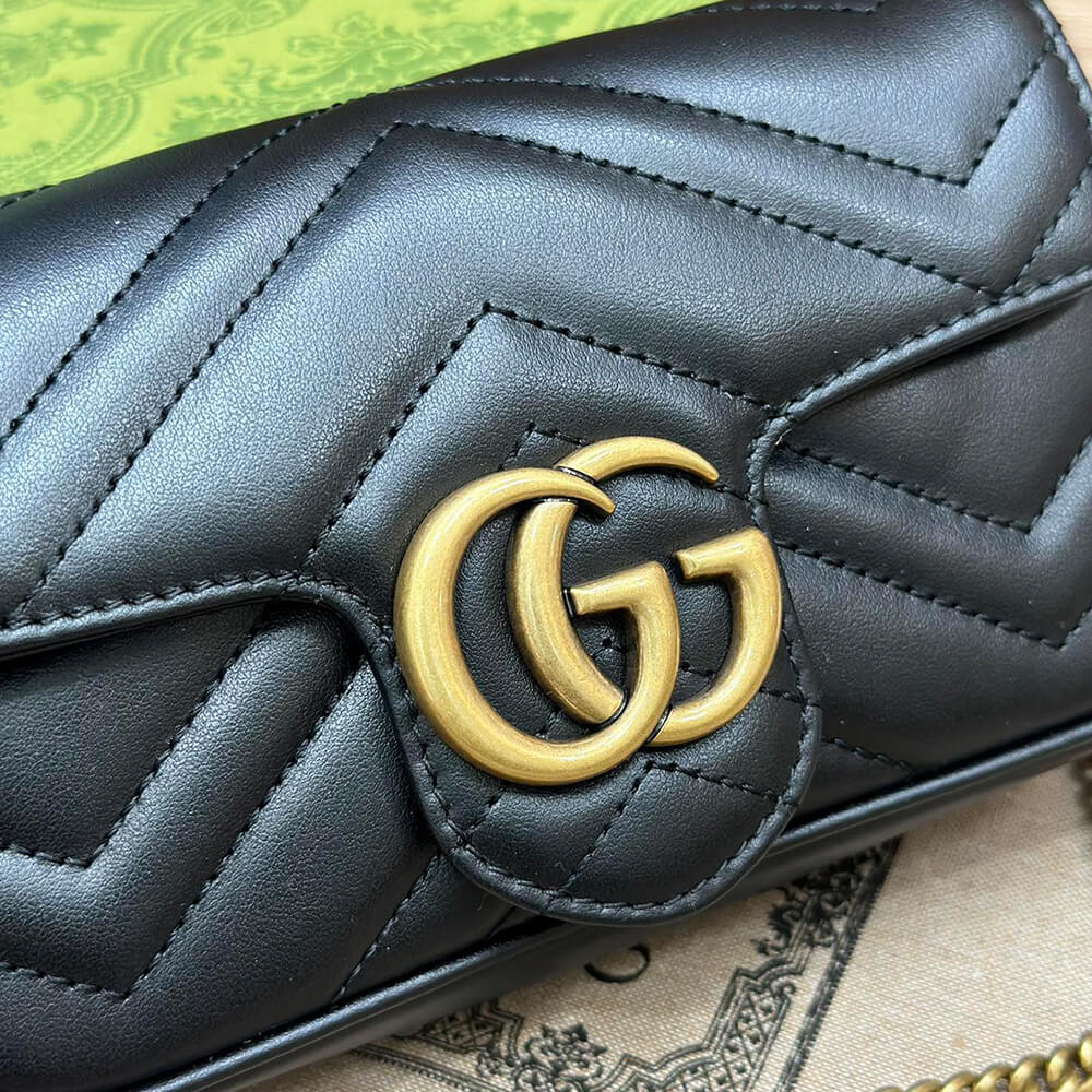 GG Marmont matelasse leather super mini bag(high-end Grade)