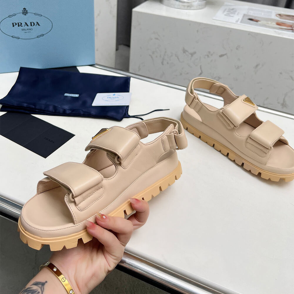PRADA Nappa leather sandals