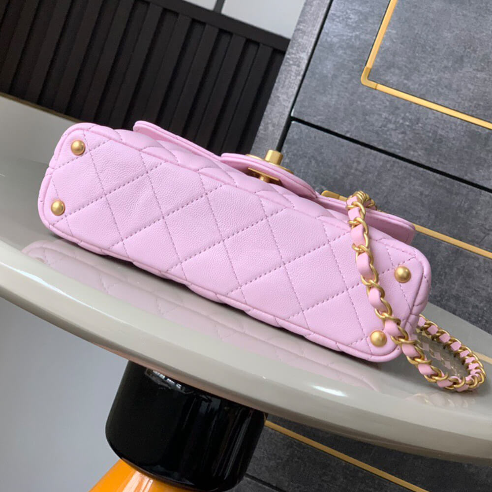 CHANEL Small Flap Bag with Top Handle(HIGH-END GRADE)