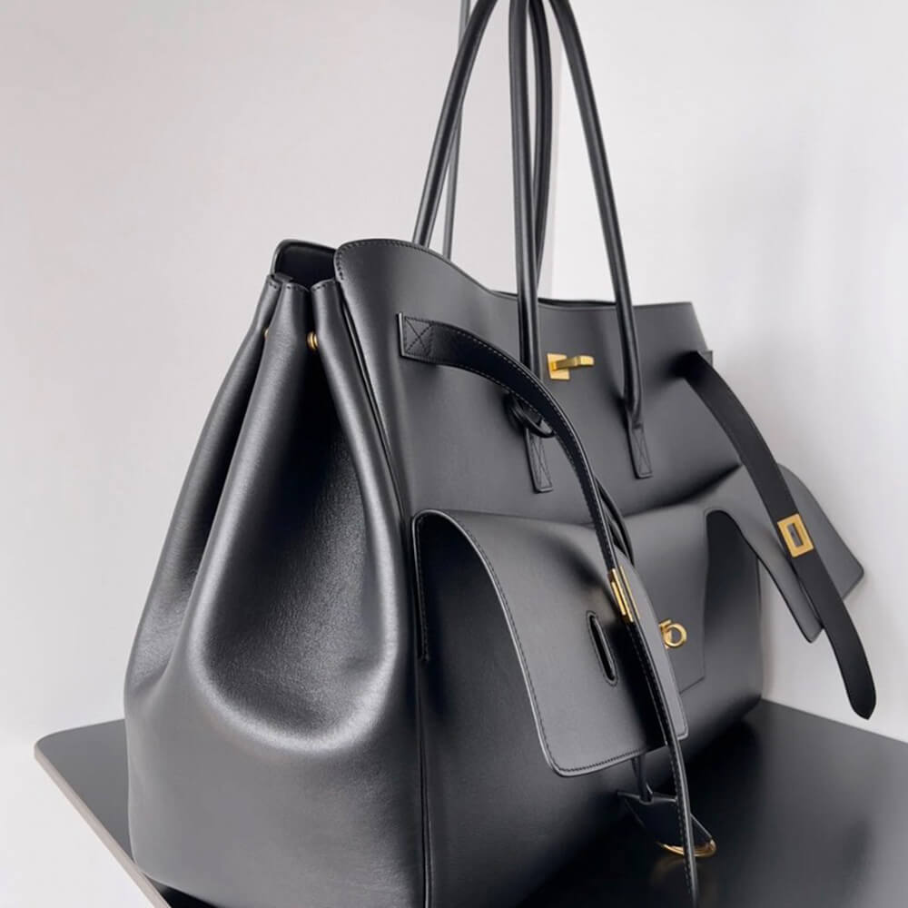 Balenciaga Bel Air Carry All Bag Xl in Black(HIGH-END GRADE)