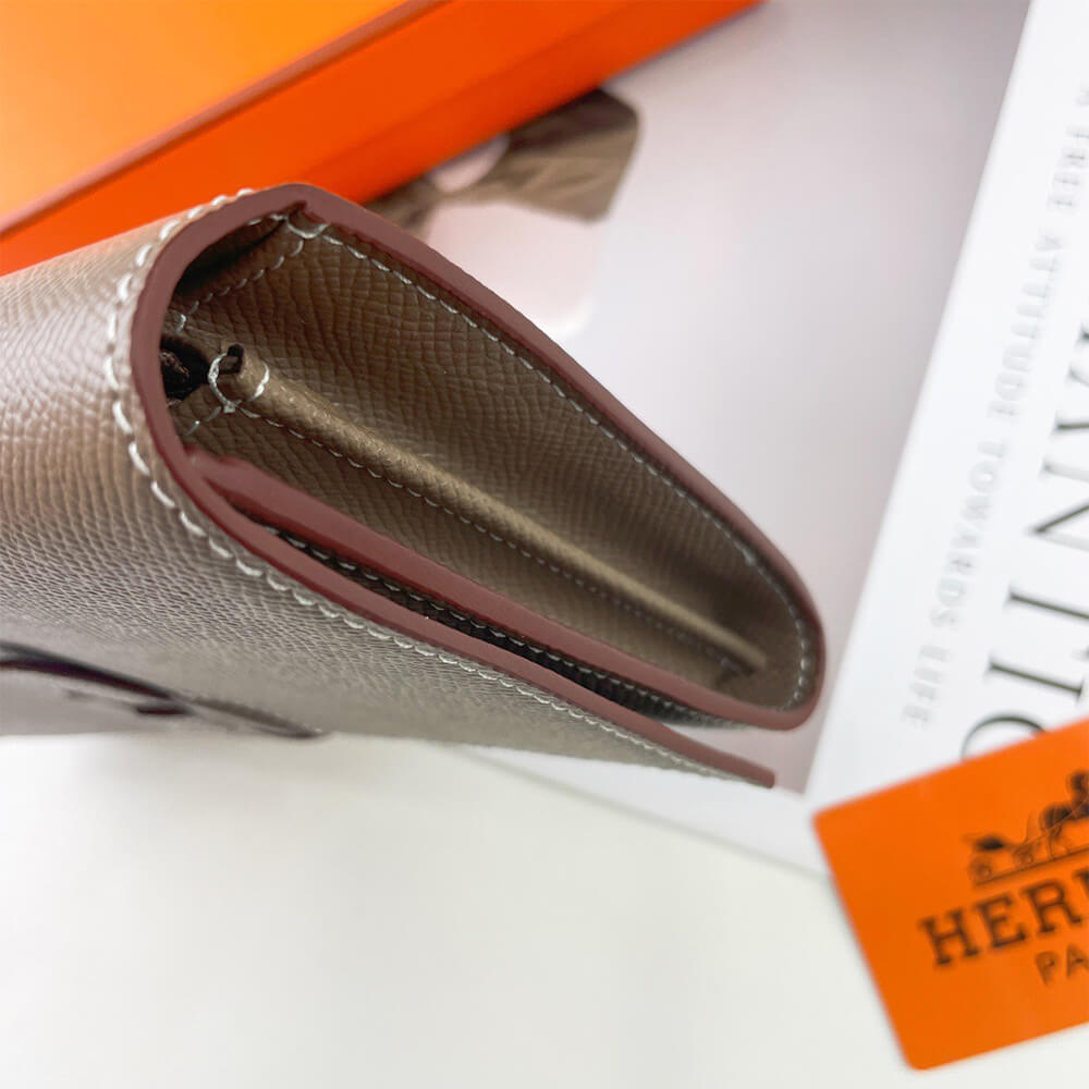 HERMES New H Passant Toutenmain wallet(HIGH-END GRADE)
