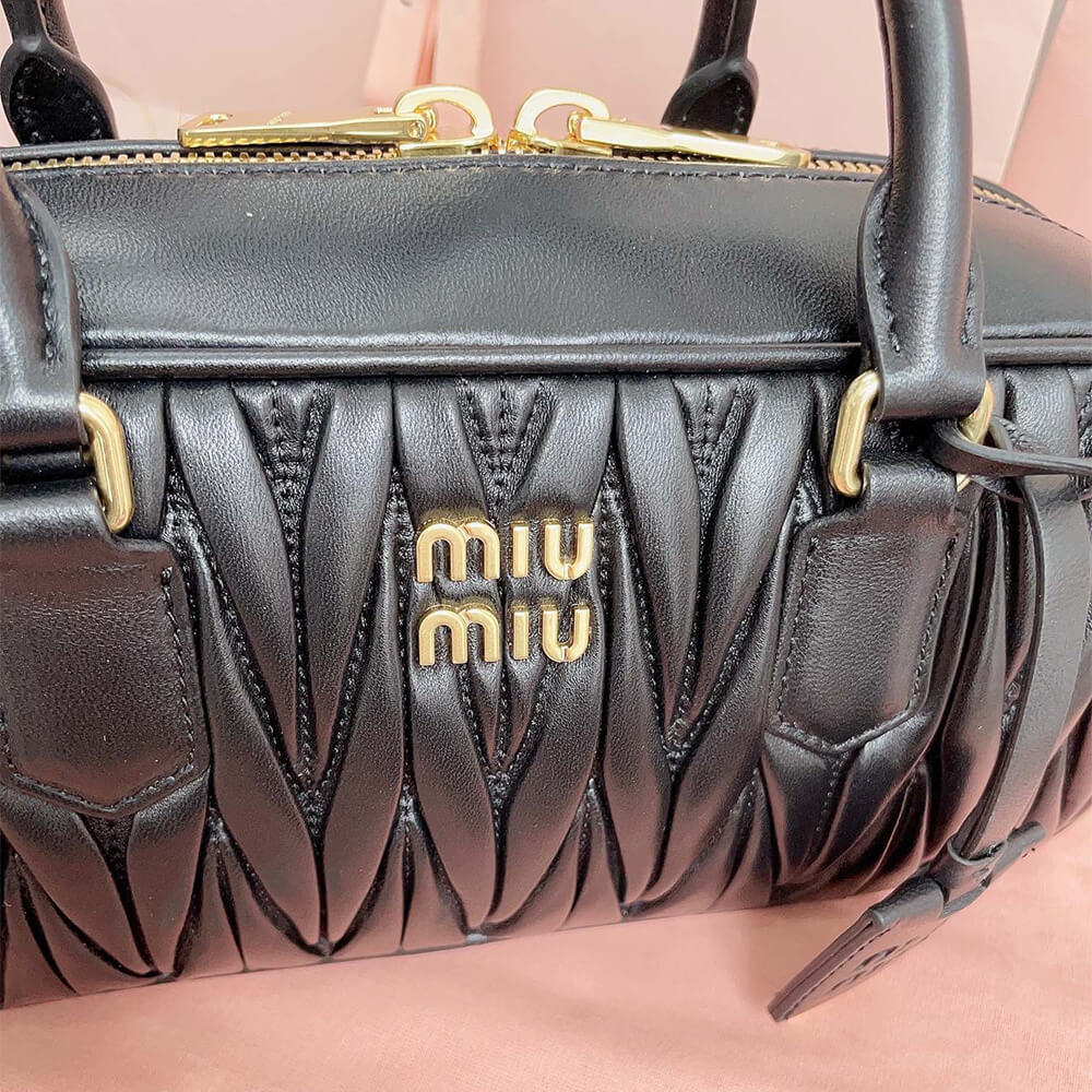 MIUMIU Large Arcadie matelasse nappa Bag(HIGH-END GRADE)