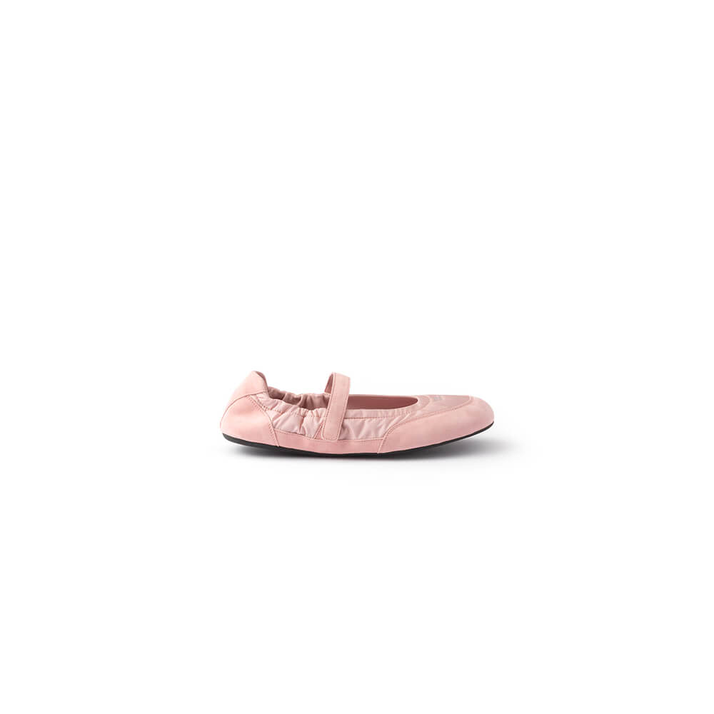 PRADA Re-Nylon and suede ballet flats