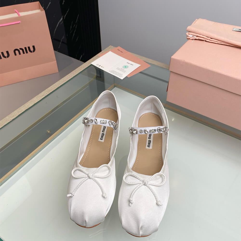 MiuMiu Satin ballerinas